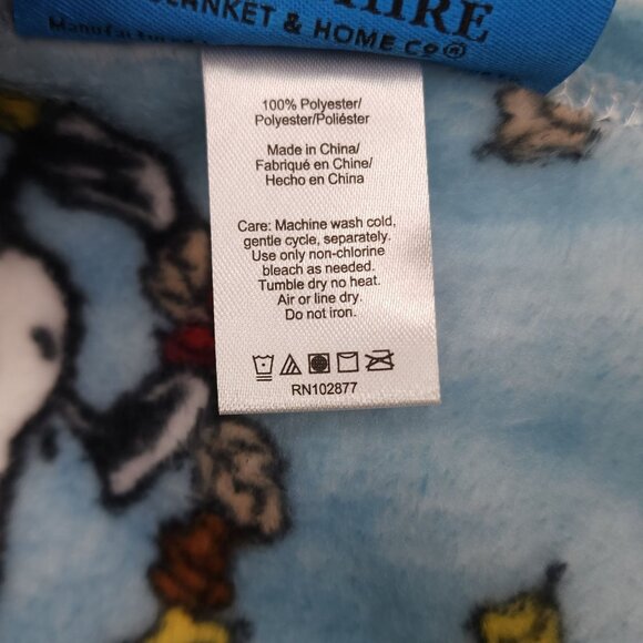 Peanuts Snoopy 60"x70" Plush Pet Throw Blanket Pumpkins Fall Leaves by Berkshire - Picture 6 of 8